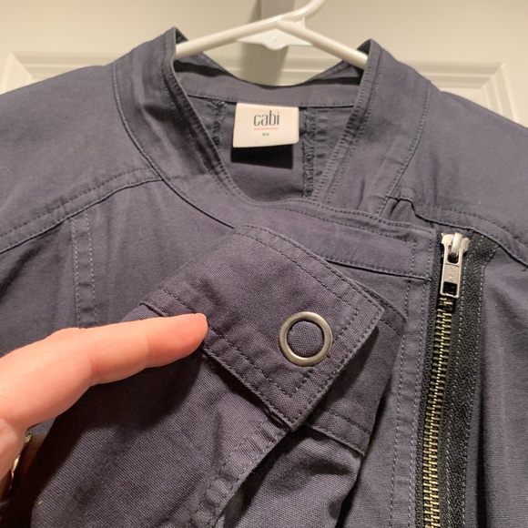 Cabi Twilight Asymmetrical Grey Moto Jacket in a size XS. - Picture 4 of 6